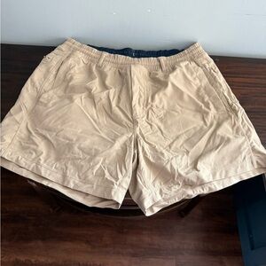 Birddogs Tan Flat Front Shorts Lightweight Casual